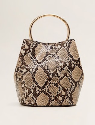 snake print bag