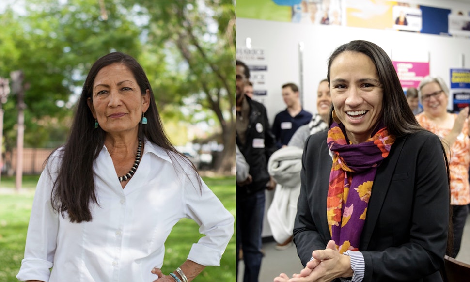 Image result for Native Americans Deb Haaland and Sharice Davids
