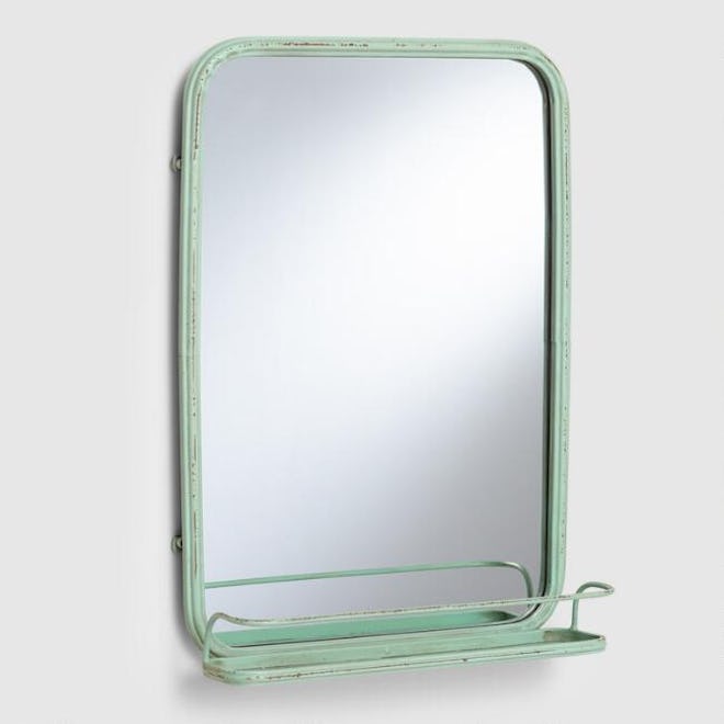 Aqua Josie Bath Mirror With Tray