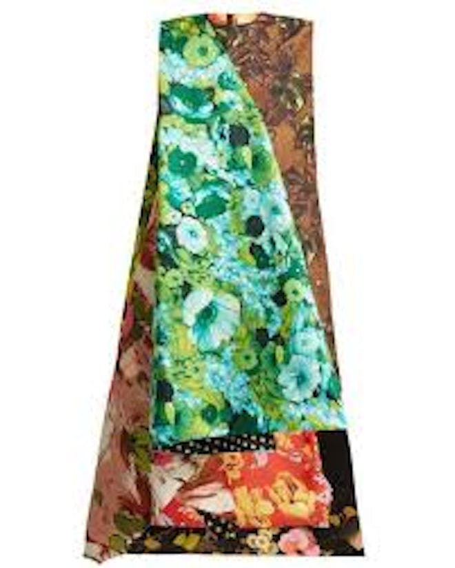 Floral Scarf Print Dress 