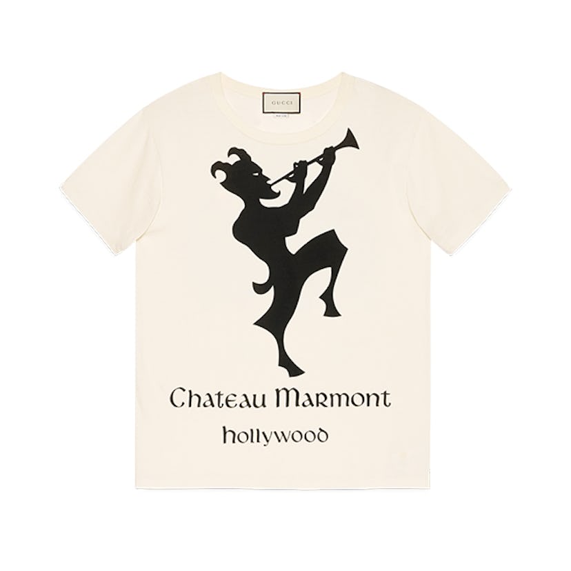 Oversize T-shirt with Chateau Marmont print