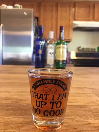 Inspired by Harry Potter Shot Glass - I Solemnly Swear - Mischief Managed