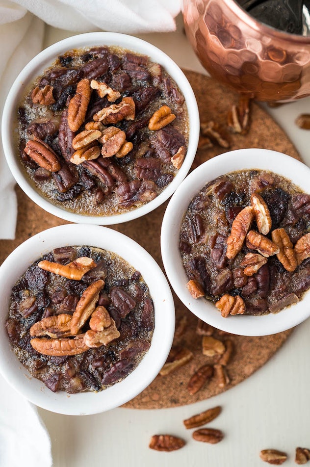 Mini maple bacon pecan pies make up quickly in your Instant Pot for Friendsgiving 2019. 