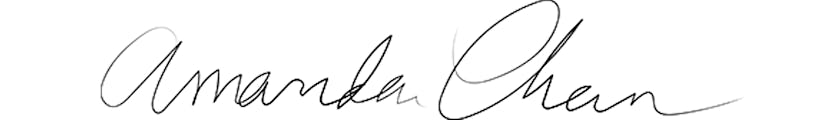 A black signature signed on white surface