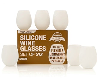 Brovino Silicone Wine Glasses (set of 6)
