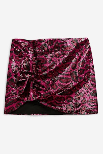 Cheetah Sequin Skirt by Topshop x Halpern