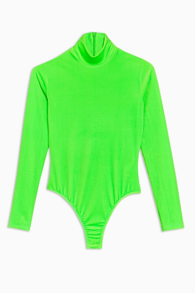 Velvet Bodysuit by Topshop x Halpern