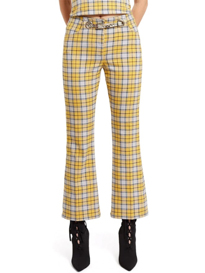 Yellow Plaid Morgan Pants