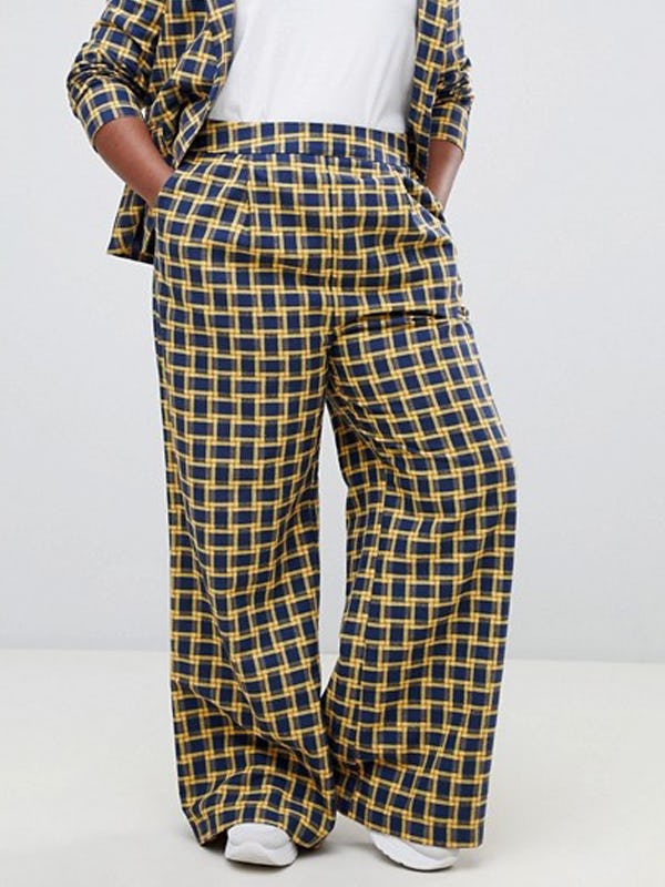 yellow plaid pants mens