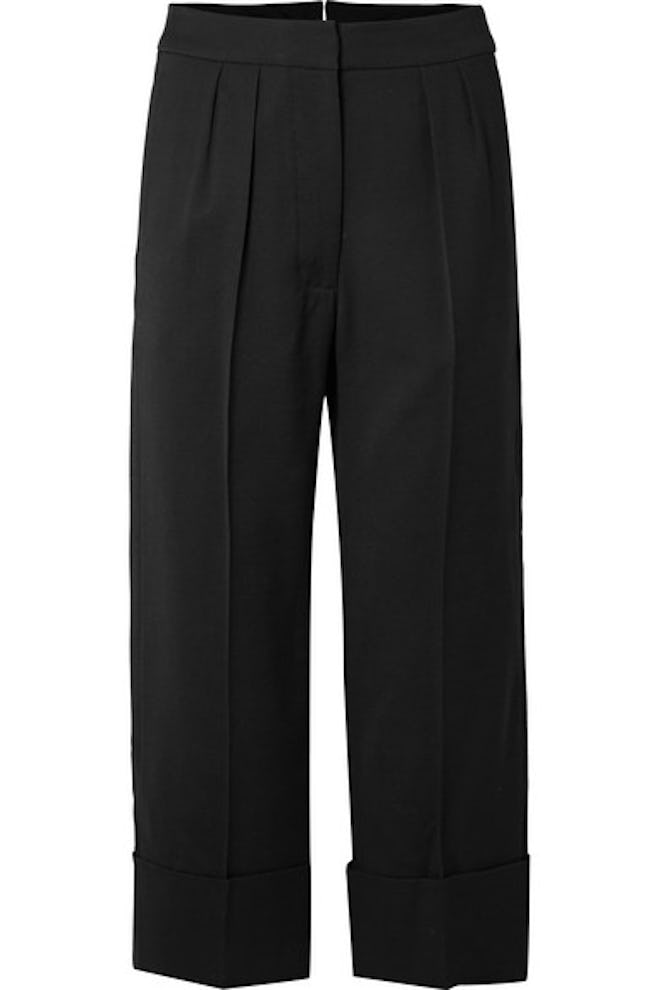 Black Cropped Trousers 