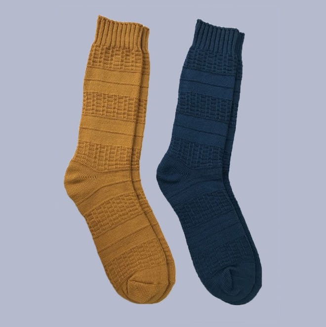 Goodfellow & Co. Men's 2pk Textured Crew Socks