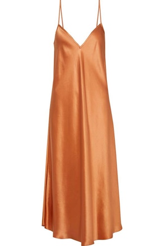 ELLERY Silk-Satin Midi Slip Dress