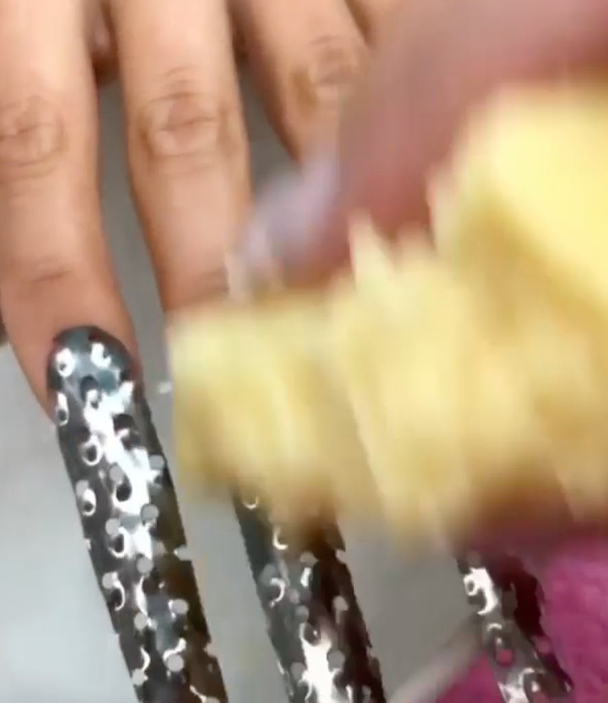 Cheese Grater Nail "Art" Exists & OMG It's So Weird