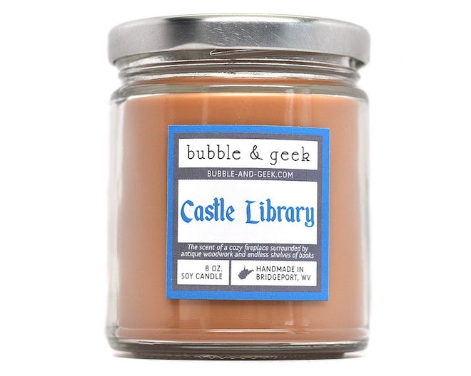 Castle Library Scented Soy Candle Jar