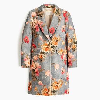 Collection Wool Topcoat In Ratti® Jasper Foral