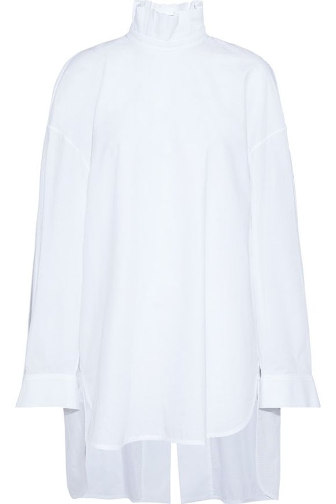 ELLERY Runaways Oversized Cotton-Jacquard Turtleneck Tunic