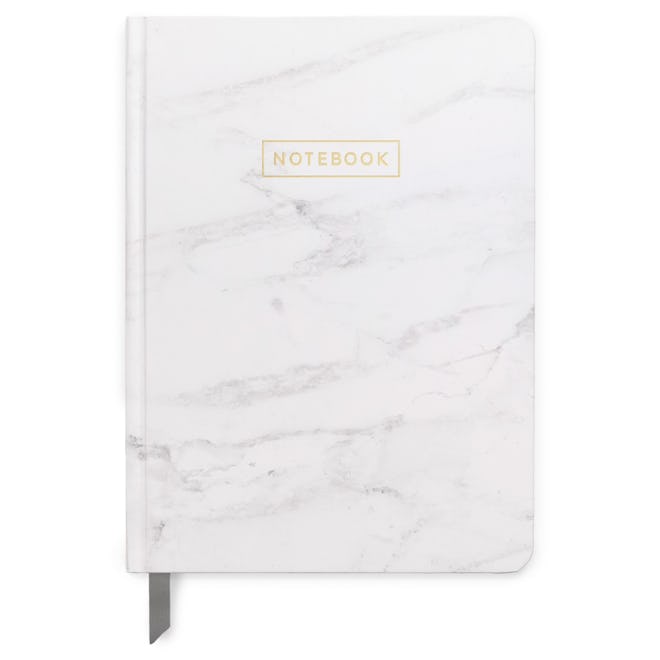 DesignWorks Ink Lined Journal 5"x 7.25" Marble with Gold Foil