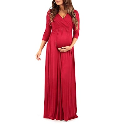 Ruched Maternity Dress