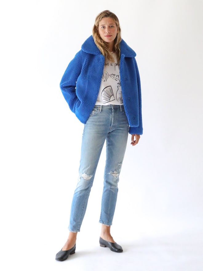 STAND Gilbertine Jacket in Electric Blue