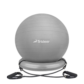 Trideer Exercise Ball Chair, Stability Ball with Ring & Pump