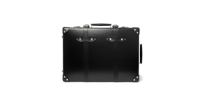 GLOBE-TROTTER Leather-Trimmed Carry-On Suitcase