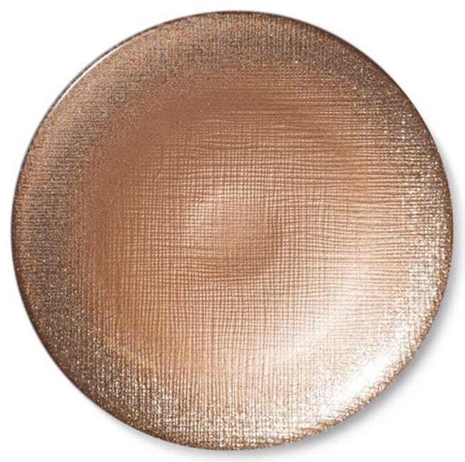 Glitter Canapé Plate, Ginger