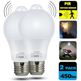 Luxon Motion Sensor Light Bulb (Set of 2)