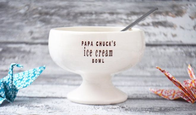 Personalized Ice Cream Dish or Dessert Bowl