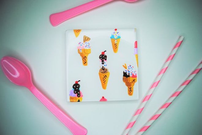 Ice Cream Cones Drink Coaster