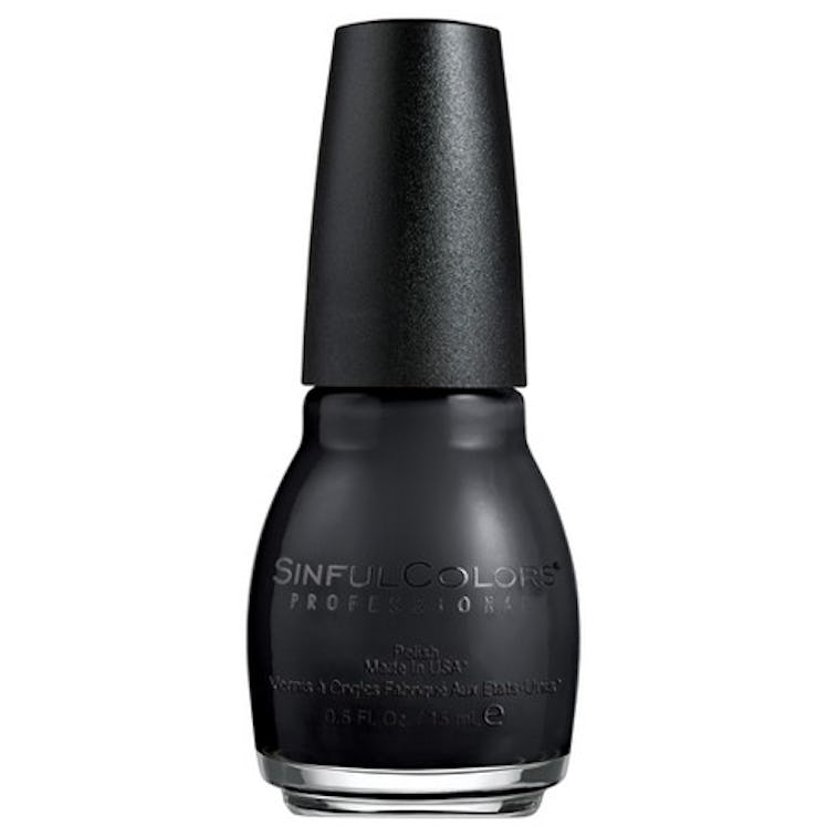 Sinful Colors Nail Polish in "Black on Black"