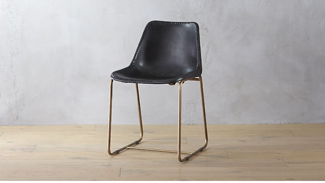 Roadhouse Black Leather Chair