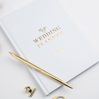Blush And Gold Invites Luxury Wedding Planner Book