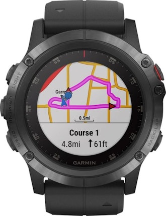Garmin - Fēnix 5X Plus Sapphire Smart Watch - Fiber-Reinforced Polymer - Black