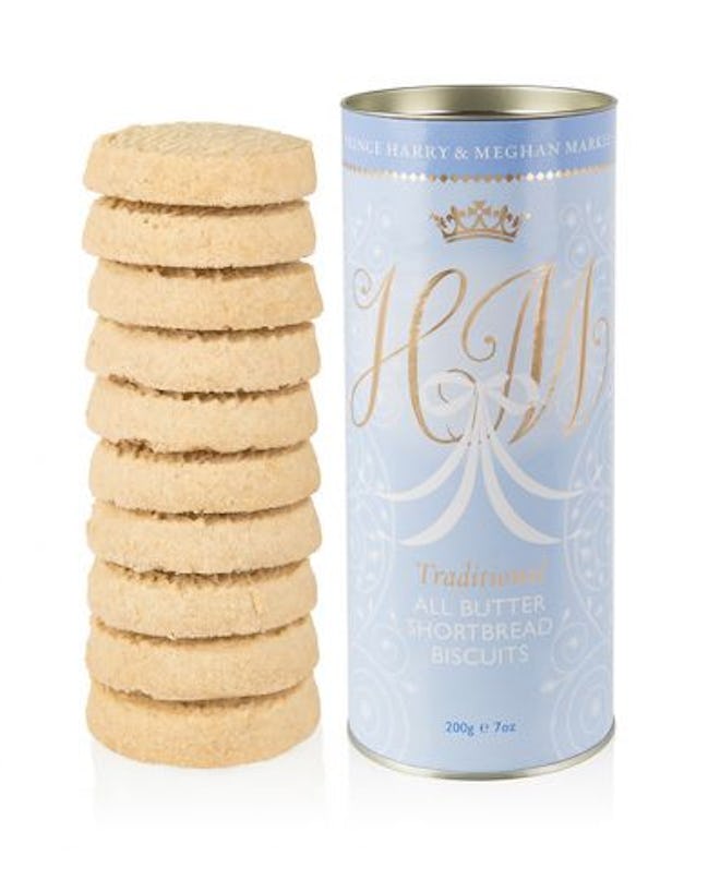 The Duke and Duchess of Sussex Royal Wedding Shortbread Biscuit Tube