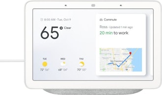 Google - Home Hub with Google Assistant - Chalk