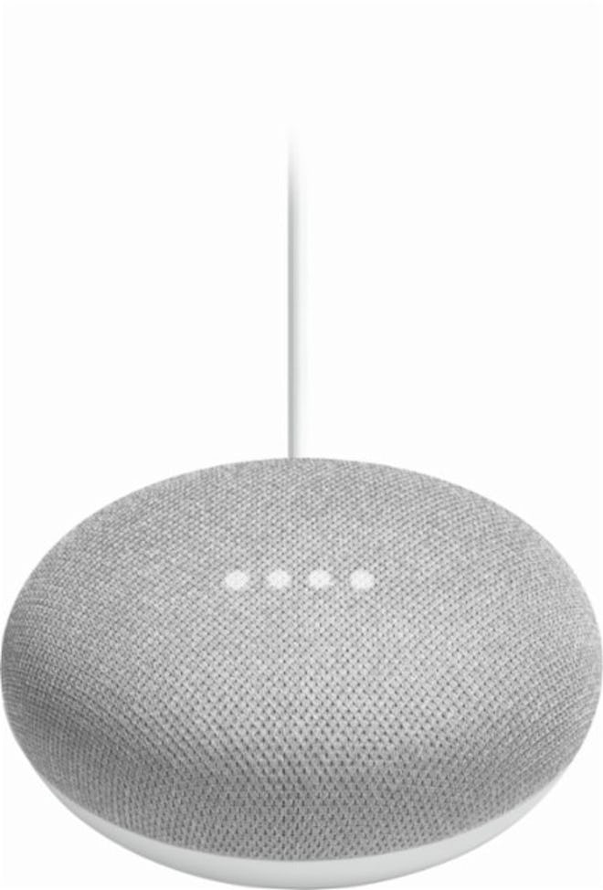Google - Home Mini - Smart Speaker with Google Assistant - Chalk