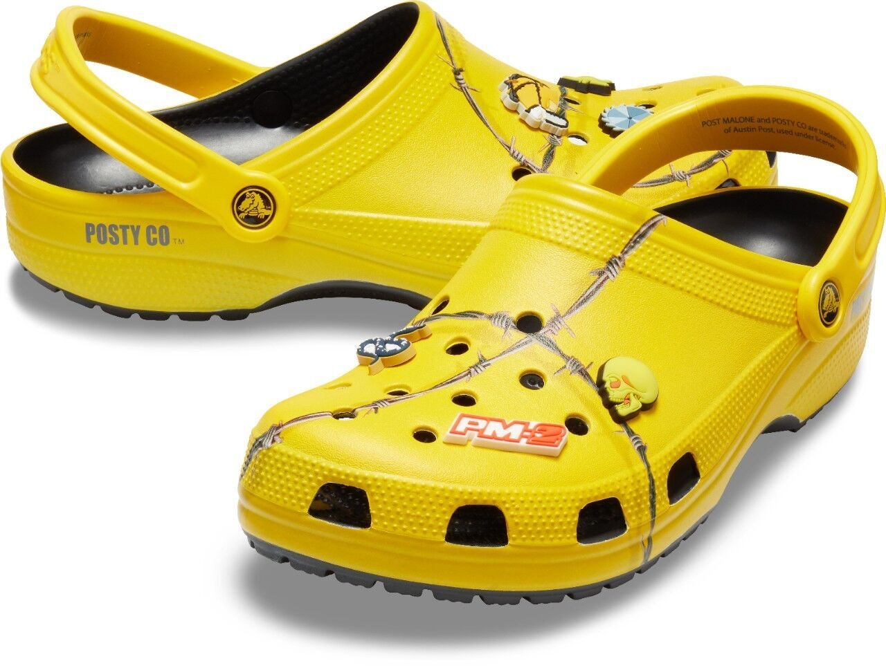 Post Malone X Crocs Barbed Wire Clogs 