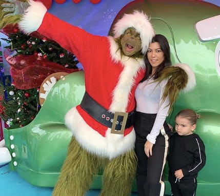 Kourtney Kardashian's Son Reign Met The Grinch & Asked Him The Question