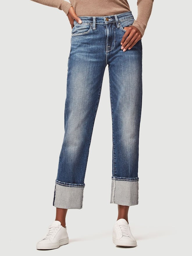 Le High Straight Big Cuff Jeans