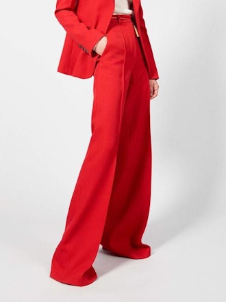 High Waisted Wide Leg Trouser