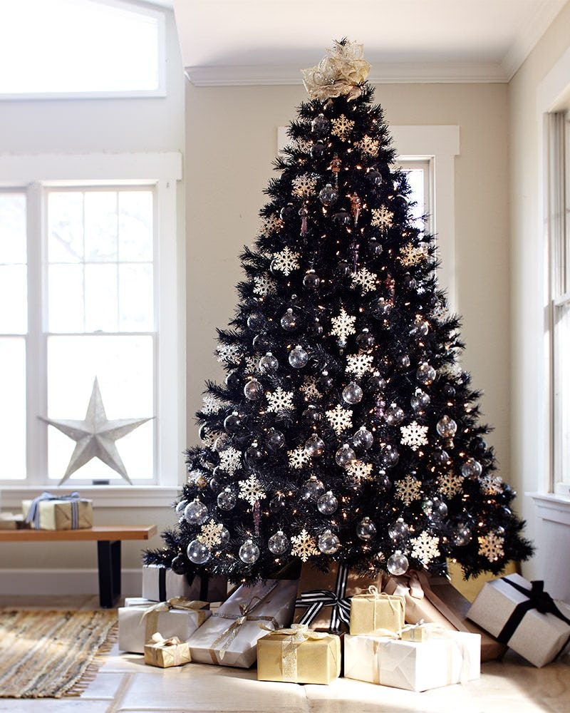 Black christmas tree discount