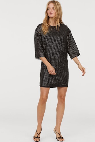 T-shirt Dress with Sequins