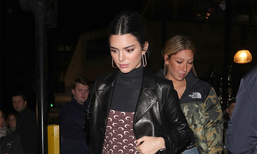 Kendall jenner hot sale leather coat