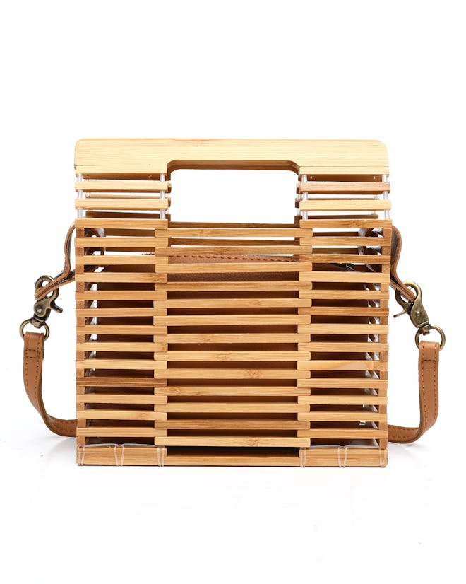 Fashion Lab Bamboo Mini Satchel Bag