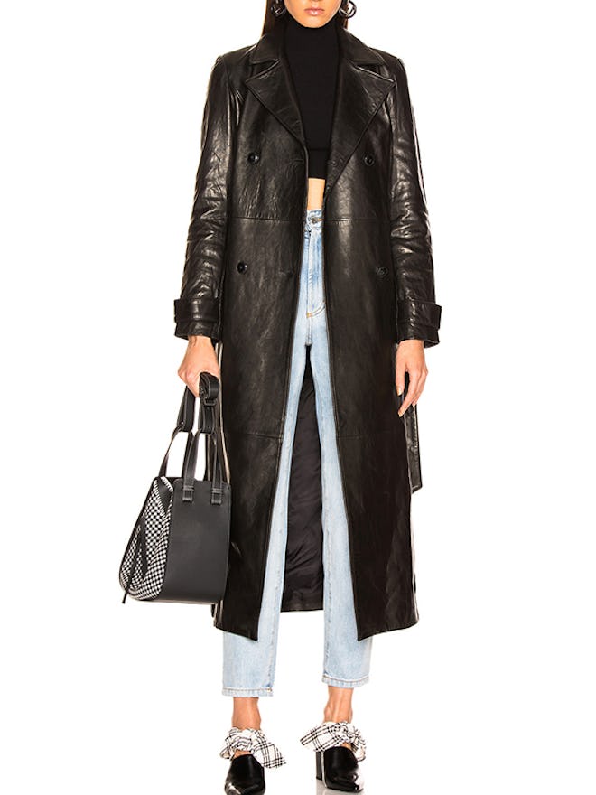 Leather Trench Coat