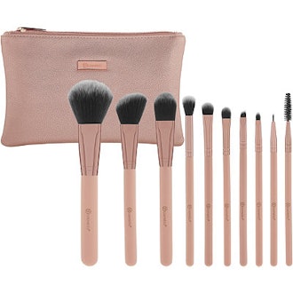 BH Cosmetics Online Only Pretty in Pink - 10 Piece Brush Set with Cosmetic Bag