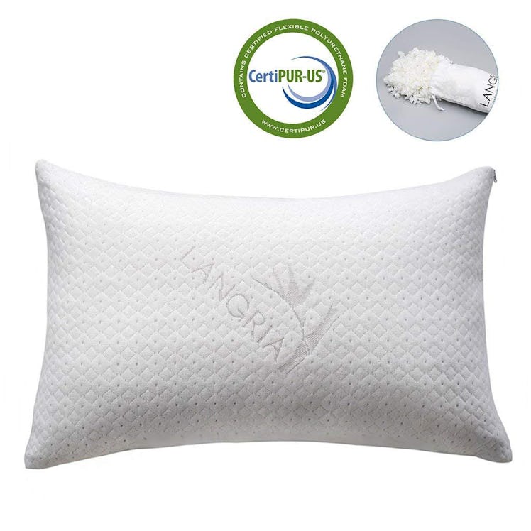 LANGRIA Luxury Bamboo Shredded Memory Foam Pillow 