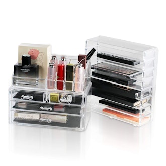 Unique Home Acrylic Makeup Organizer (2-Piece Set)