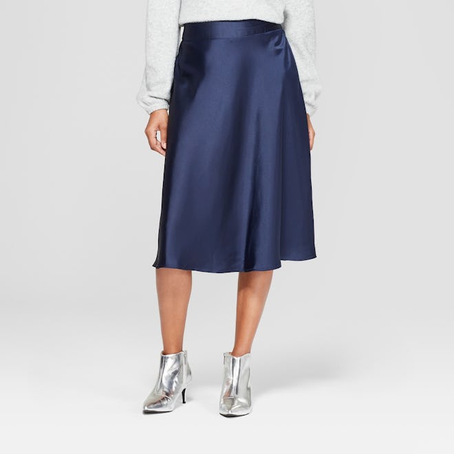 A New Day™ - Women's Satin Midi Skirt 