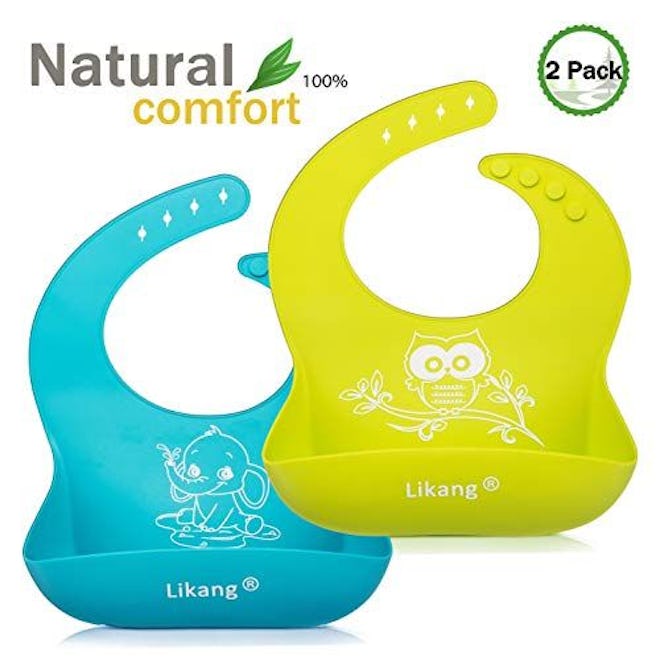 Likang Waterproof Silicone Bibs